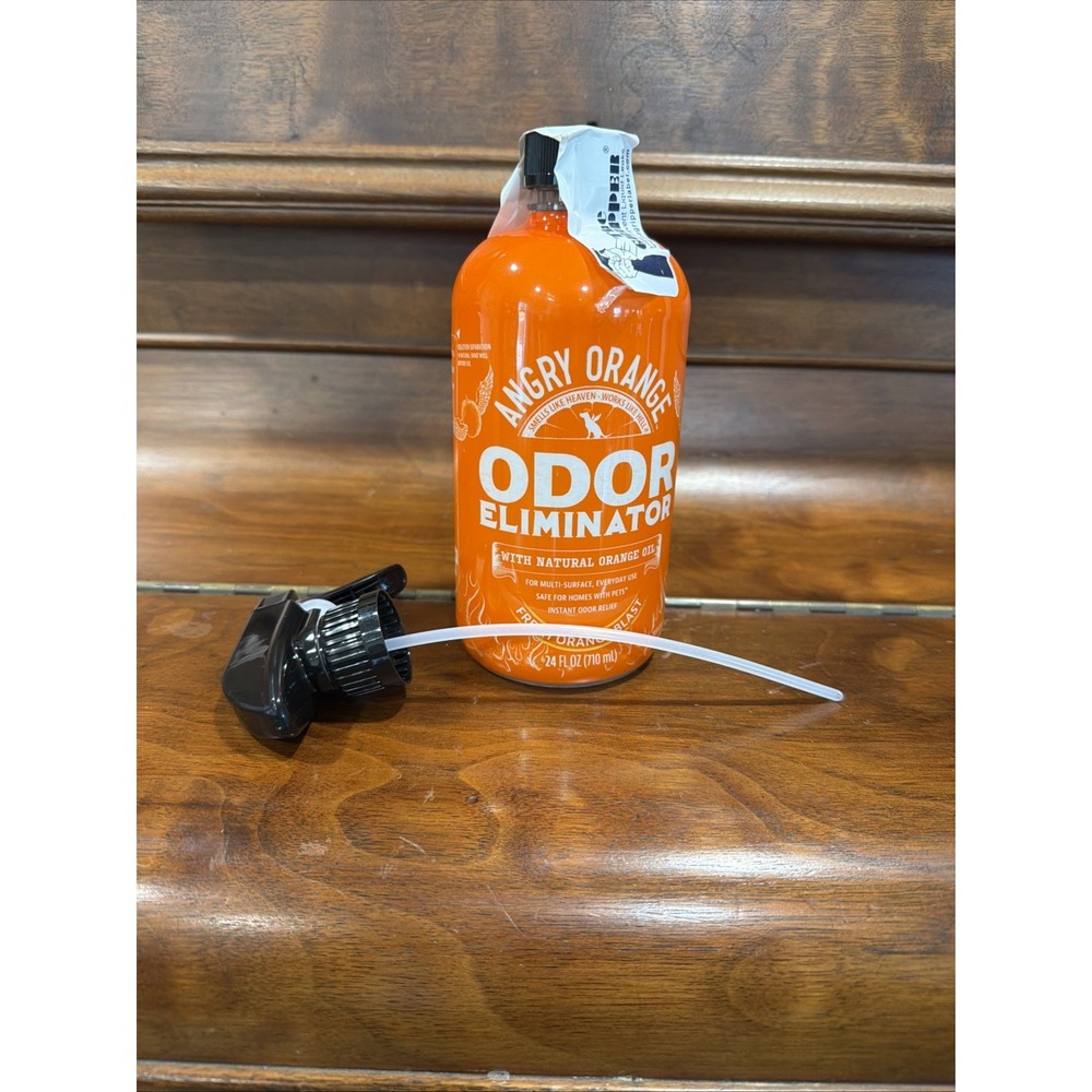 ANGRY ORANGE Pet Odor Eliminator for Dog and Cat Urine, Carpet 24oz, orange